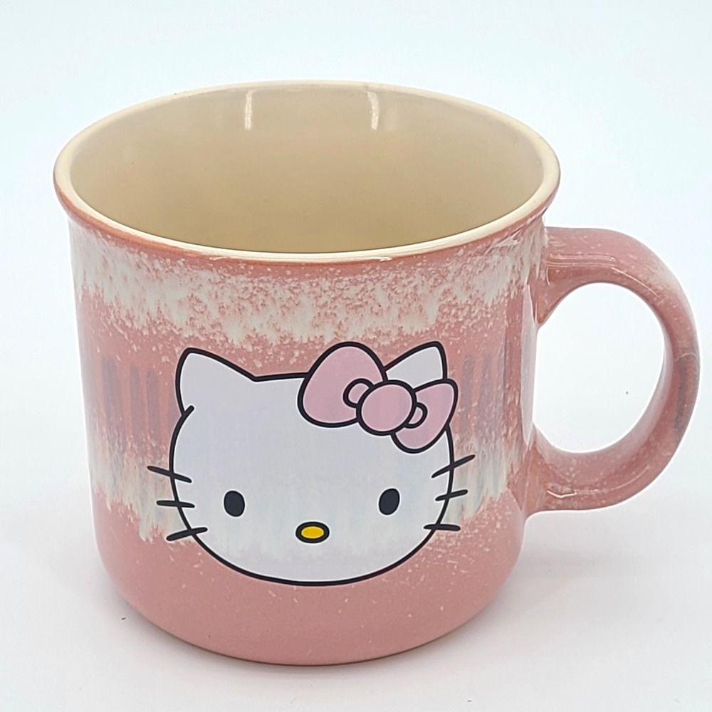 Hello Kitty, Pink Bow Reactive Glaze Ceramic  Mug, 20oz Collectible